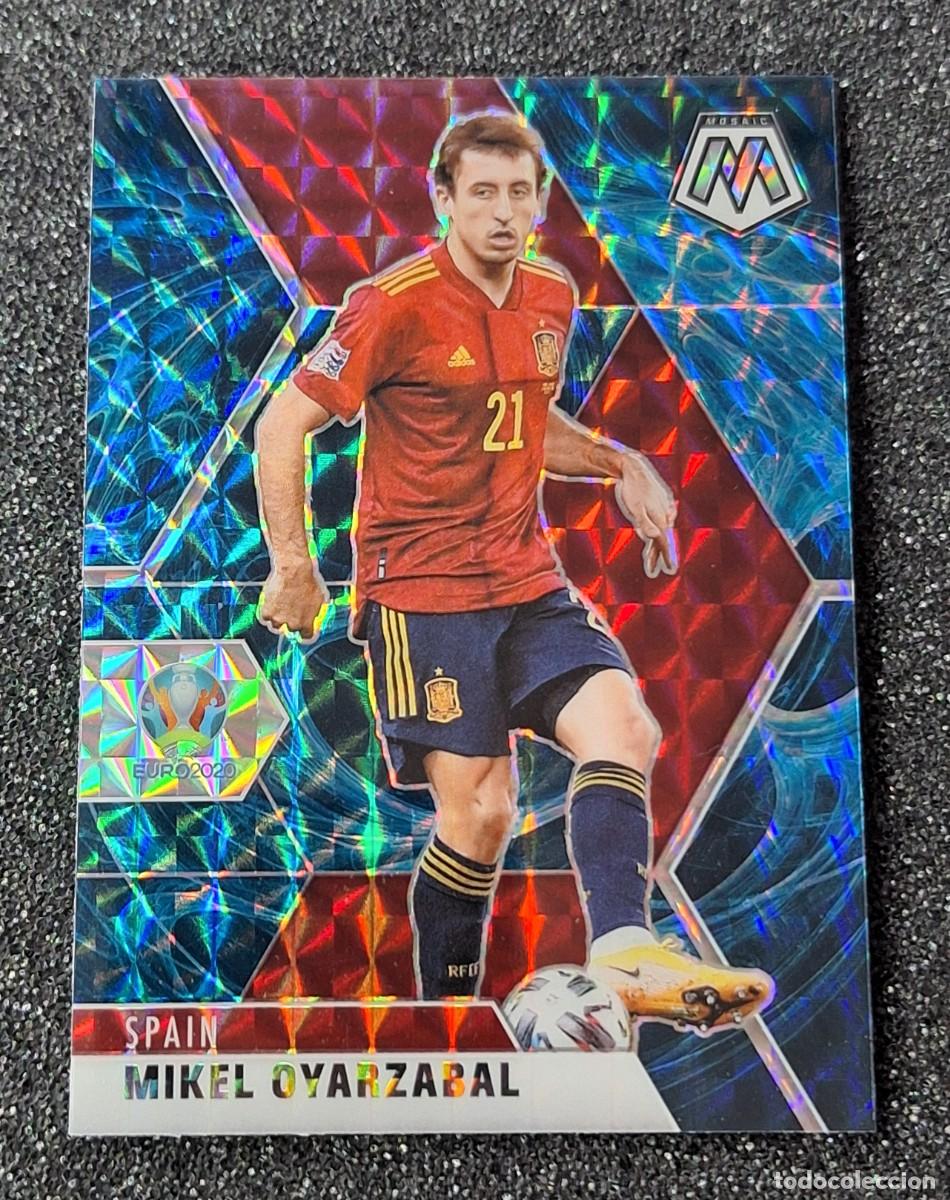 Cromos de Futebol: Mikel Oyarzabal Espa&ntilde;a Panini Mosaic Soccer 2021 #169 Prizm Blue
