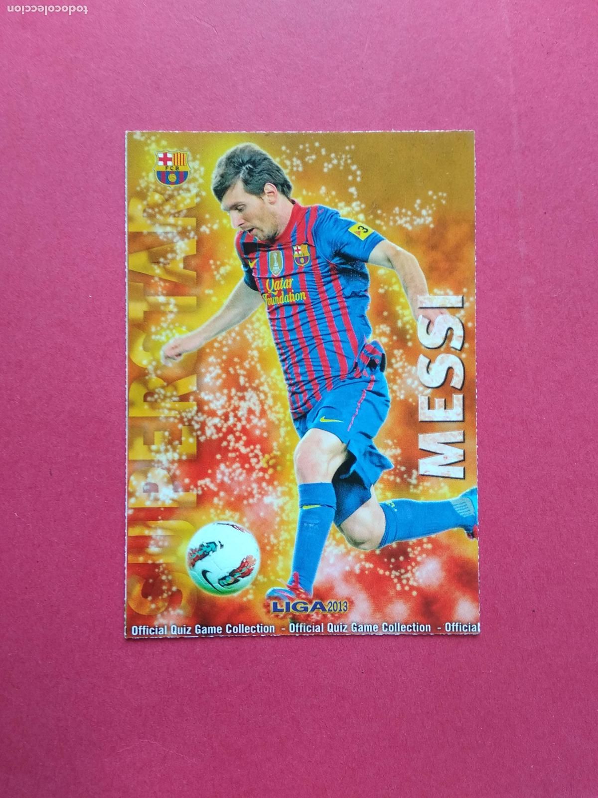 Cromos de F&uacute;tbol: MUNDICROMO MC QUIZ GAME LIGA 12 13 2012 2013 CROMO N&ordm; 0053 53 MESSI BARCELONA