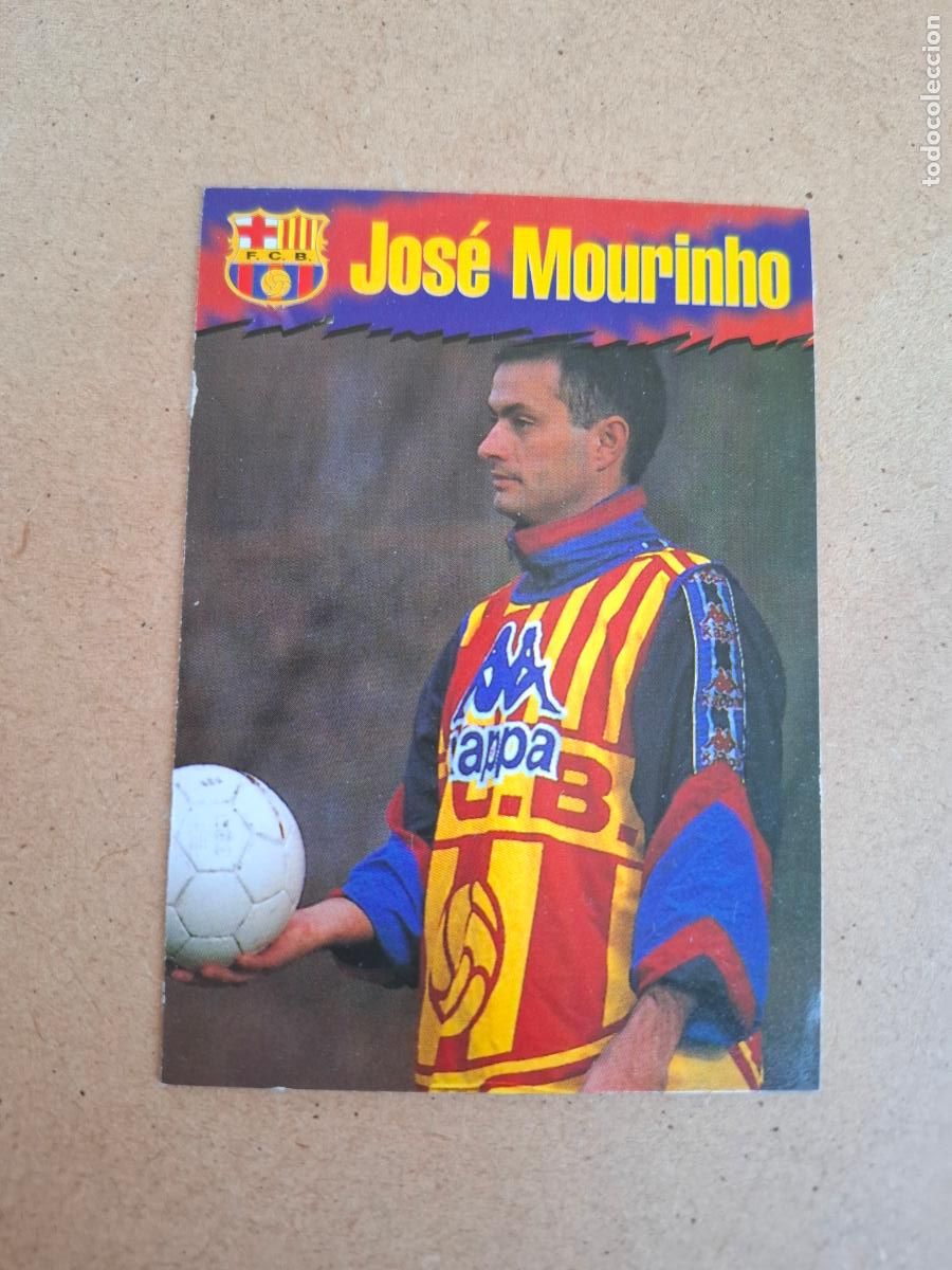 Fu&szlig;ball-Sticker: FC. BARCELONA BAR&Ccedil;A 96 97 - PANINI - 12 JOS&Eacute; MOURINHO ( ROOKIE CARD ) CP4