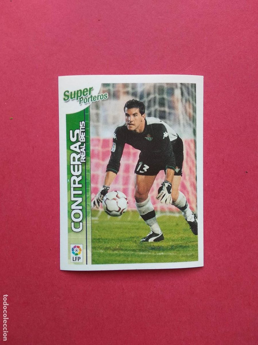 Fu&szlig;ball-Sticker: PANINI SUPERLIGA DE ESTRELLAS 2003 2004 LIGA 03 04 NUNCA PEGADO N&ordm; 4 CONTRERAS REAL BETIS