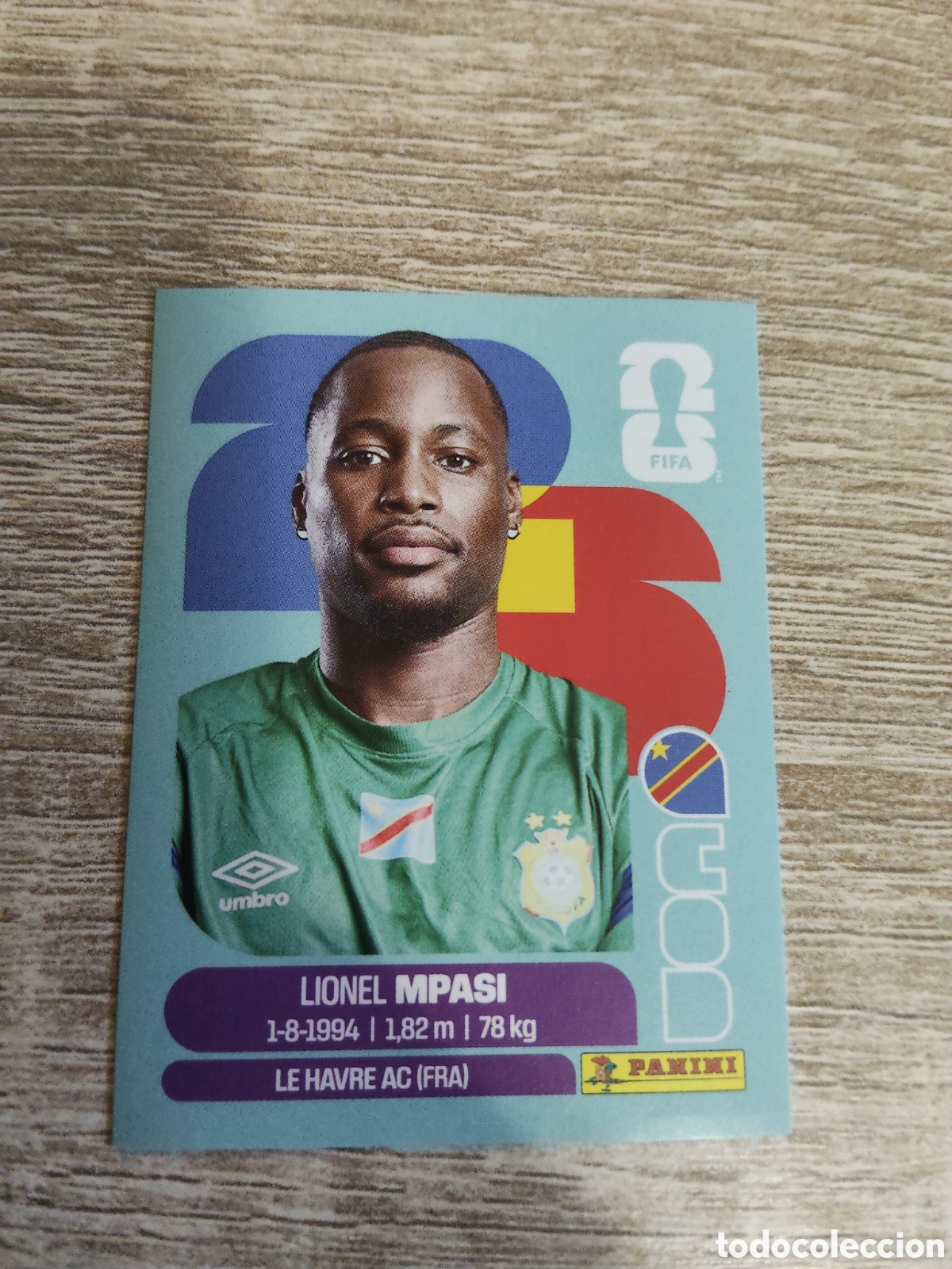 Fu&szlig;ball-Sticker: Panini mundial 2026 COD 2 Lionel Mpasi Congo