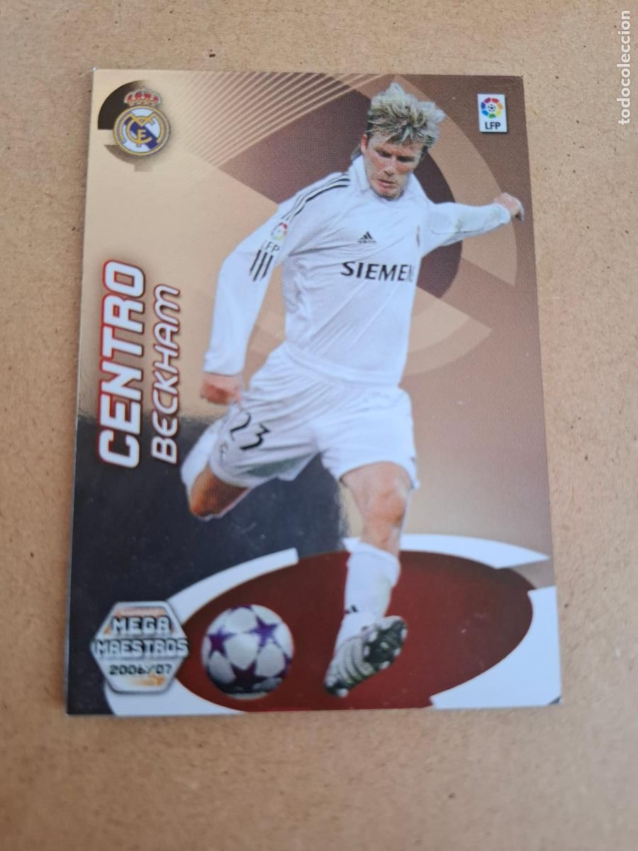 Cartes &agrave; collectionner de Football: MEGACRACKS 2006 2007 06 07 - 408 BECKHAM ( VERSI&Oacute;N BALON ESTRELLAS ) REAL MADRID - CP4