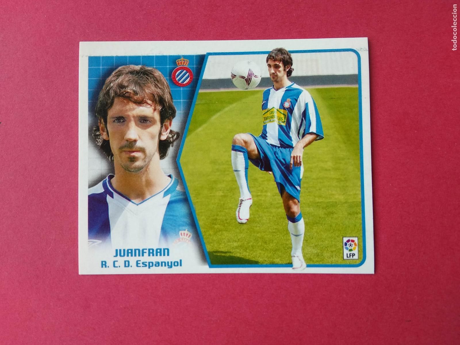 Cromos de F&uacute;tbol: EDICIONES ESTE LIGA 05 06 2005 2006 CROMO NUNCA PEGADO FICHAJE N&ordm; 32 JUANFRAN ESPANYOL