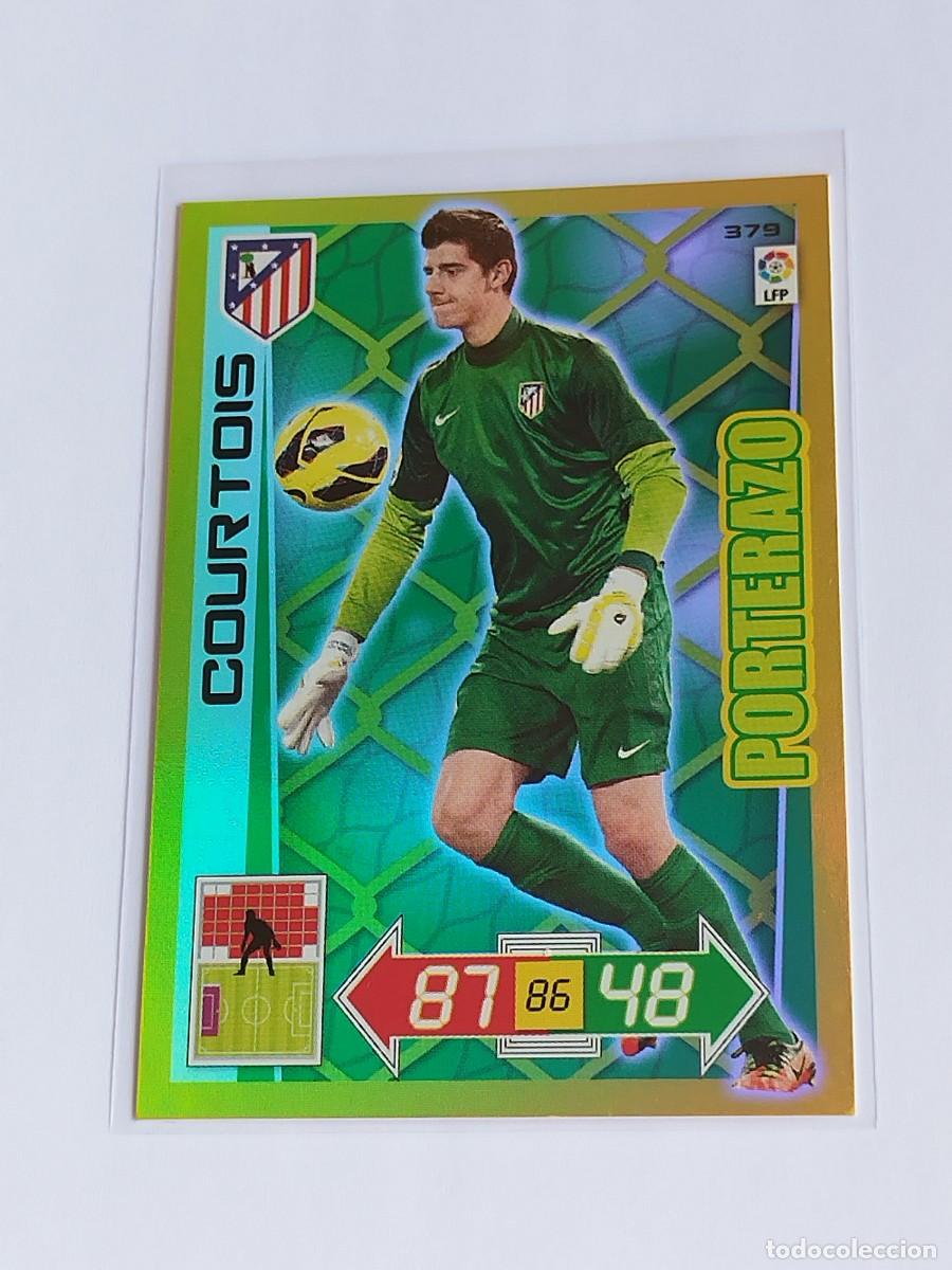Cromos de F&uacute;tbol: COURTOIS PORTERAZO #379 ATL&Eacute;TICO MADRID - ADRENALYN XL LA LIGA BBVA 2012 2013 - PANINI 12 13 CROMO