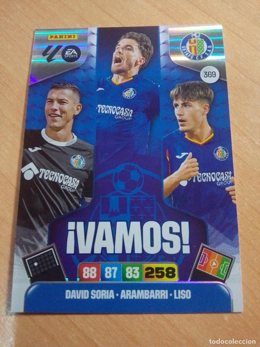 Cromos de F&uacute;tbol: 369 DAVID SORIA ARAMBARRI LISO VAMOS DEL GETAFE 25 26 ADRENALYN XL 2025 2026