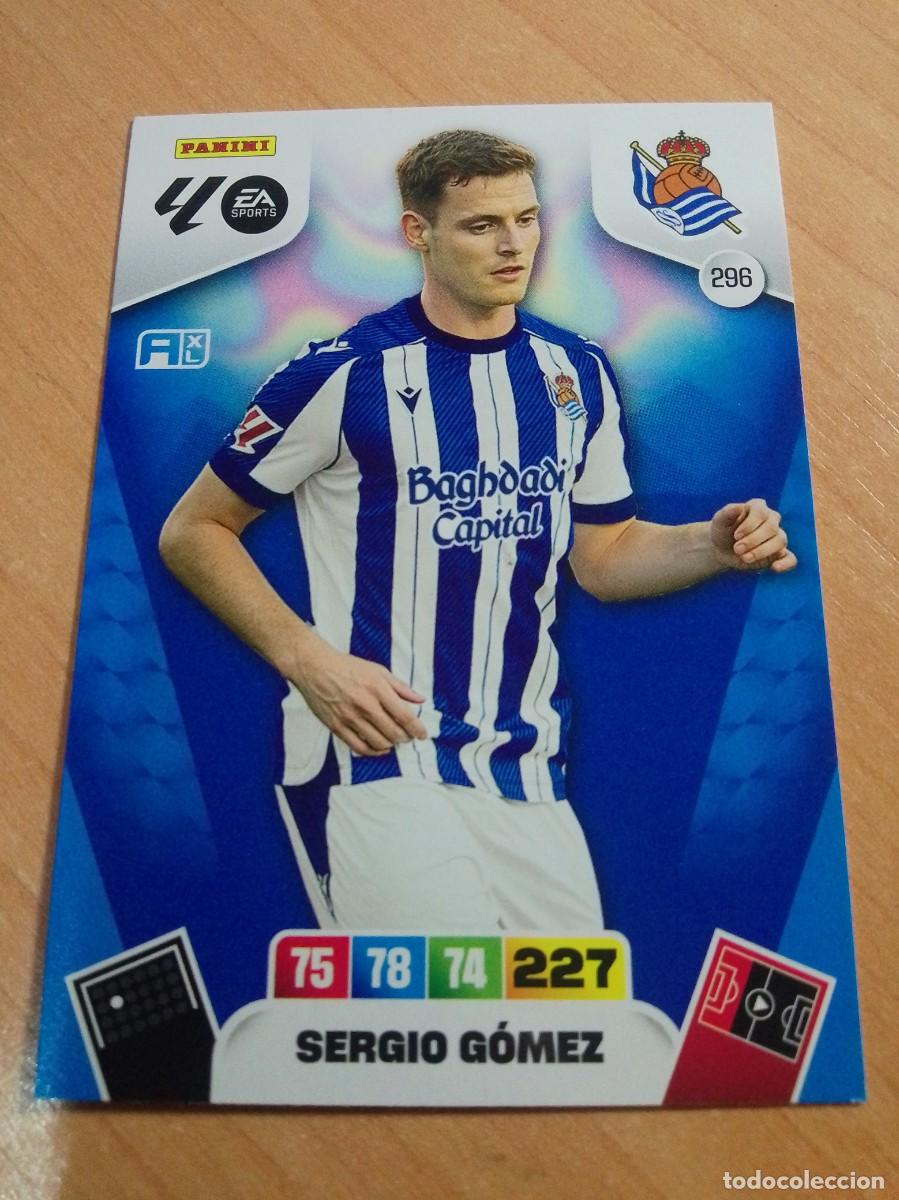 Cromos de F&uacute;tbol: 296 SERGIO G&Oacute;MEZ DE LA REAL SOCIEDAD 25 26 ADRENALYN XL 2025 2026
