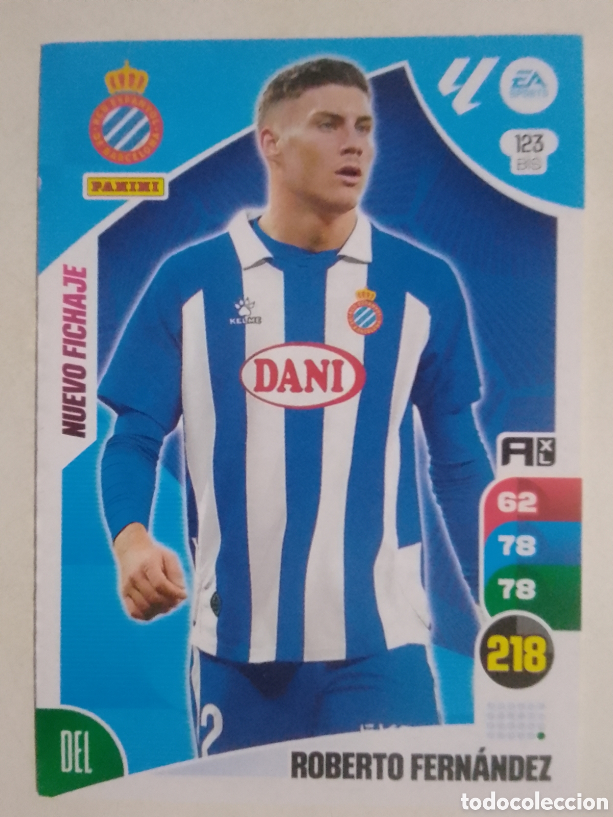 Cromos de F&uacute;tbol: Adrenalyn XL 2024-25 n&deg; 123 BIS Roberto Fern&aacute;ndez &bull; Espanyol. NUEVO FICHAJE.