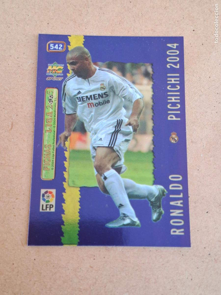 Cromos de F&uacute;tbol: MUNDICROMO 2004 2005 04 05 - 542 RONALDO ( METAL CARD ) - REAL MADRID CP4