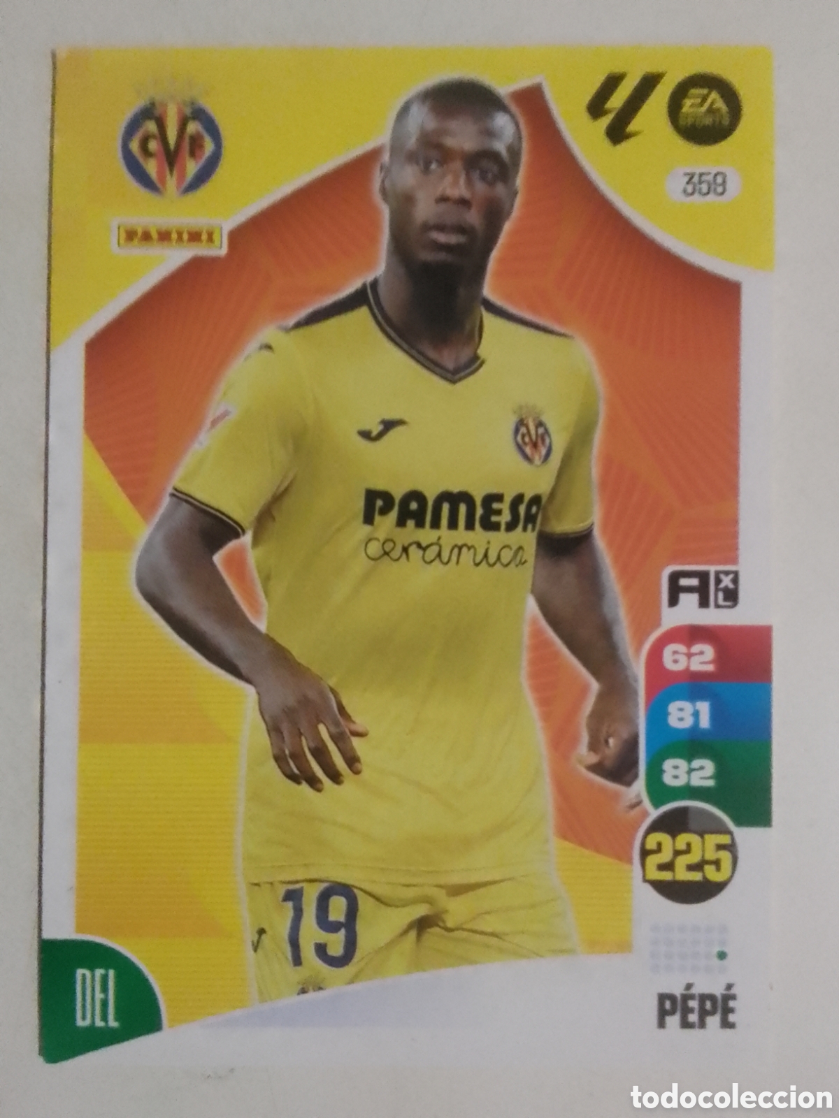 Cromos de F&uacute;tbol: Adrenalyn XL 2024-25 n&deg; 359 P&eacute;p&eacute; &bull; Villarreal.