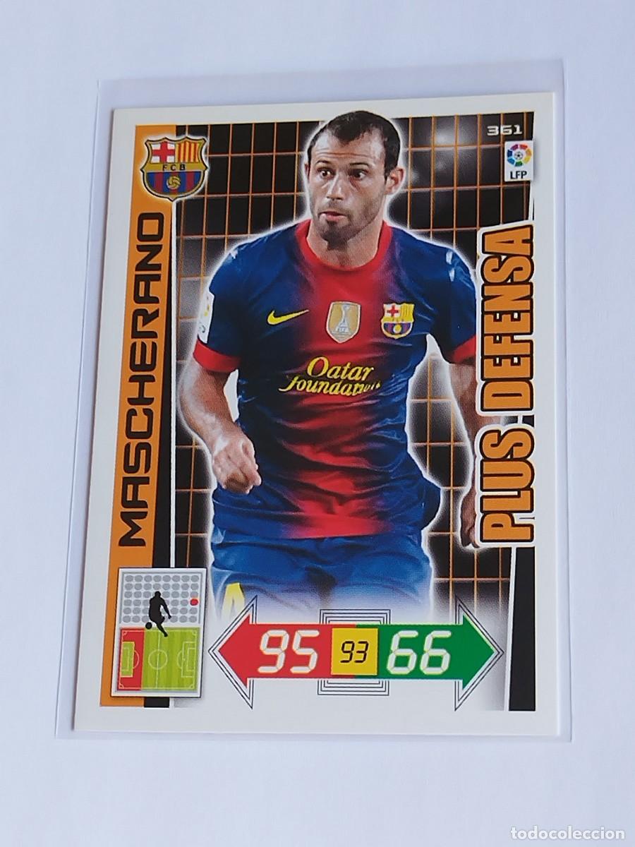 Cromos de F&uacute;tbol: MASCHERANO PLUS DEFENSA #361 FC BARCELONA - ADRENALYN XL LA LIGA BBVA 2012 2013 - PANINI 12 13
