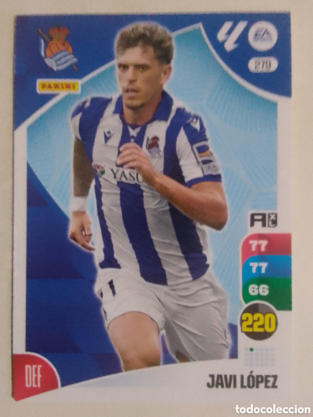 Cromos de F&uacute;tbol: Adrenalyn XL 2024-25 n&deg; 279 Javi L&oacute;pez &bull; Real Sociedad.