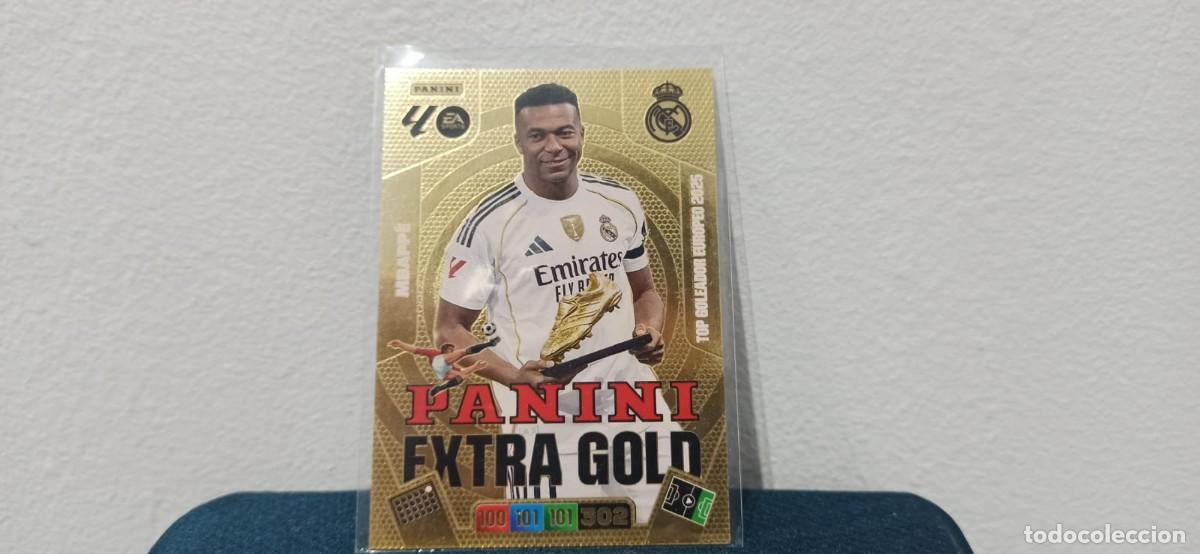 Cromos de F&uacute;tbol: PANINI EXTRA GOLD MBAPPE BARCELONA ADRENALYN XL 25 26 2025 2026 PANINI