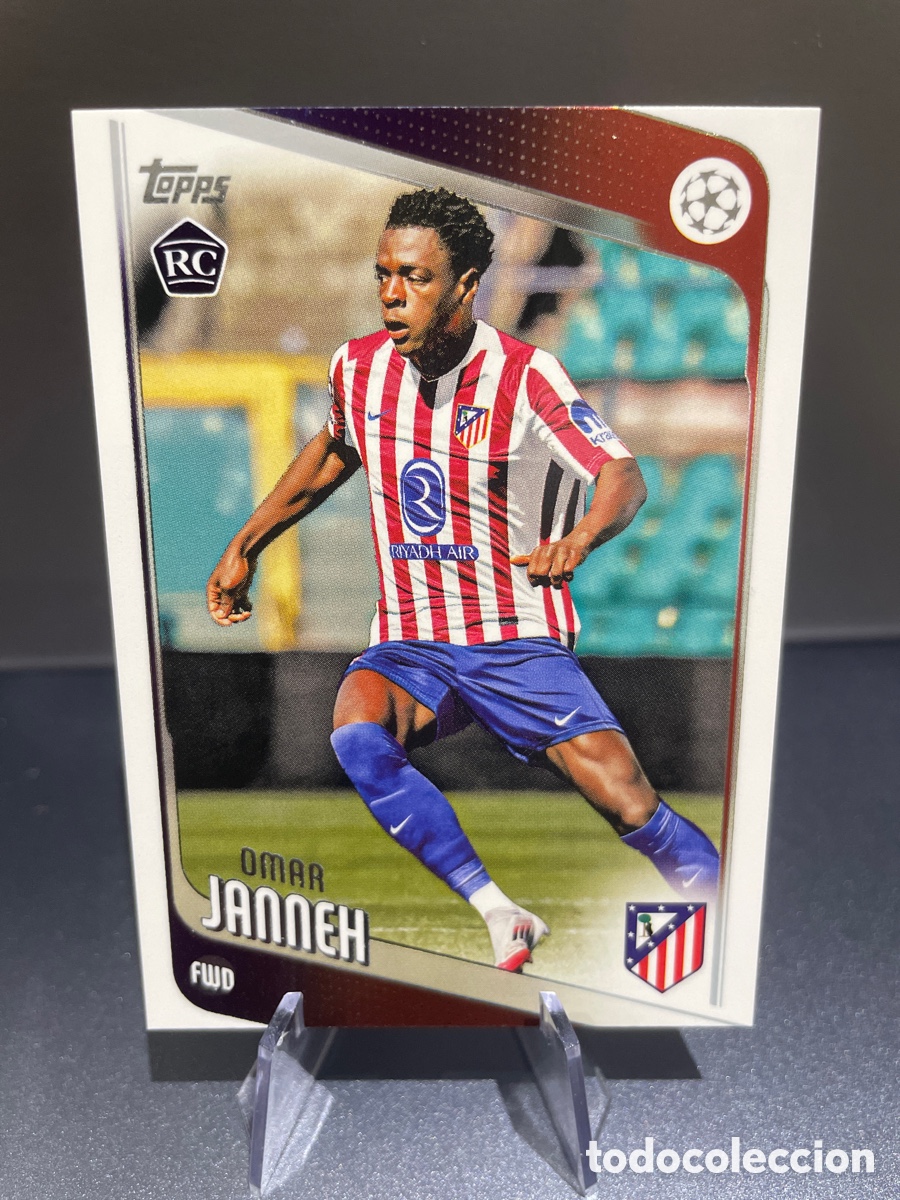 Cromos de F&uacute;tbol: Omar Janneh 137 Rookie Topps UCL Flagship 2024-25 Atletico de Madrid
