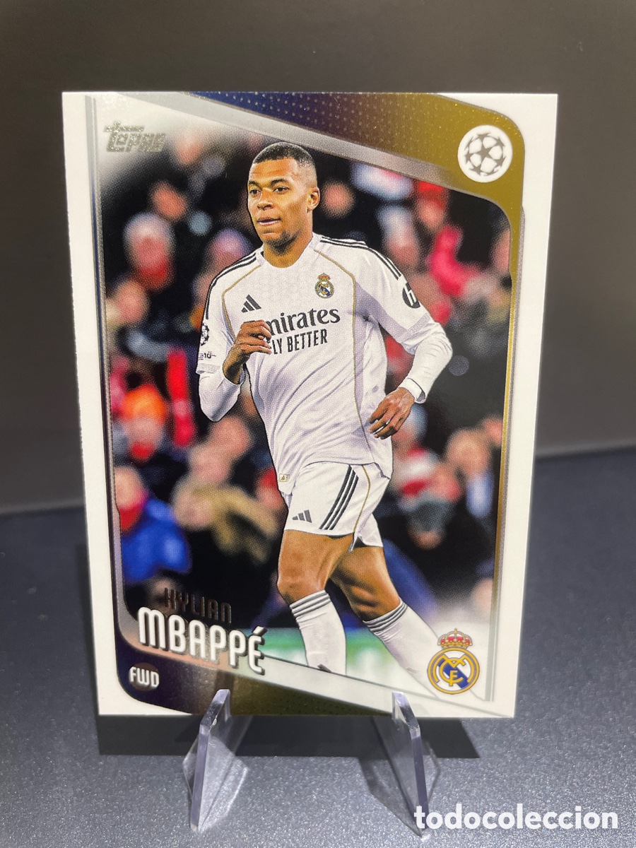 Cromos de F&uacute;tbol: Mbappe 112 Topps UCL Flagship 2024-25 Real Madrid