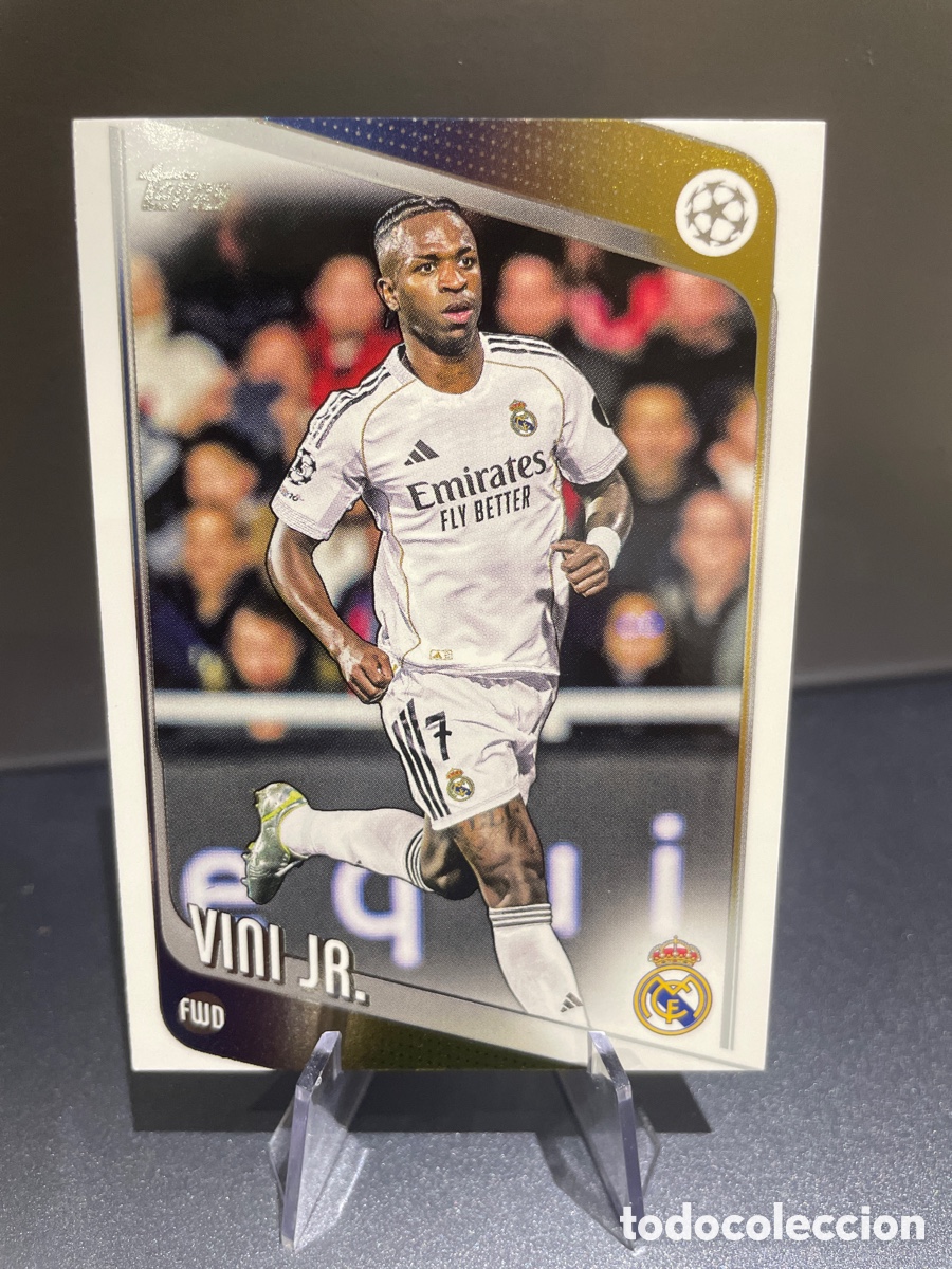 Cromos de F&uacute;tbol: Vini Jr 115 Topps UCL Flagship 2024-25 Real Madrid Vinicius