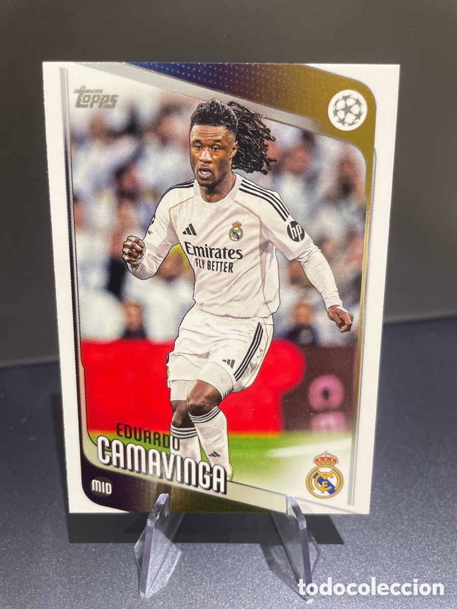 Cromos de F&uacute;tbol: Camavinga 31 Topps UCL Flagship 2024-25 Real Madrid