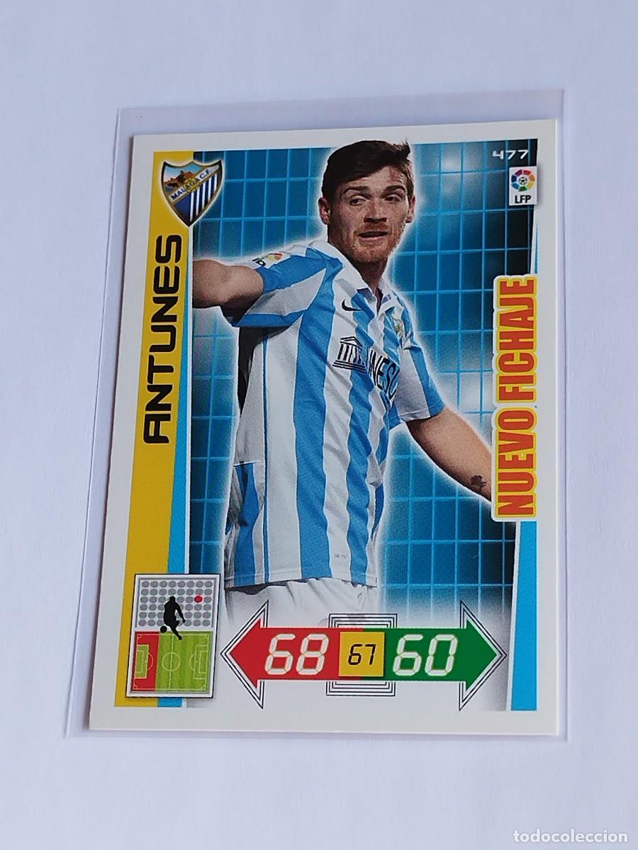 Cromos de F&uacute;tbol: ANTUNES NUEVO FICHAJE #477 M&Aacute;LAGA CF - ADRENALYN XL LA LIGA BBVA 2012 2013 - PANINI 12 13