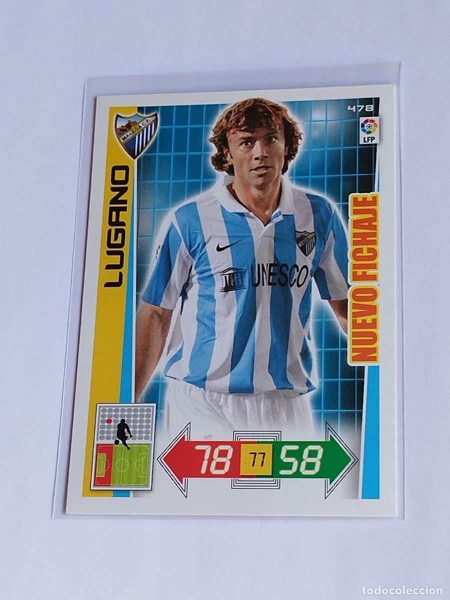 Cromos de F&uacute;tbol: LUGANO NUEVO FICHAJE #478 M&Aacute;LAGA CF - ADRENALYN XL LA LIGA BBVA 2012 2013 - PANINI 12 13