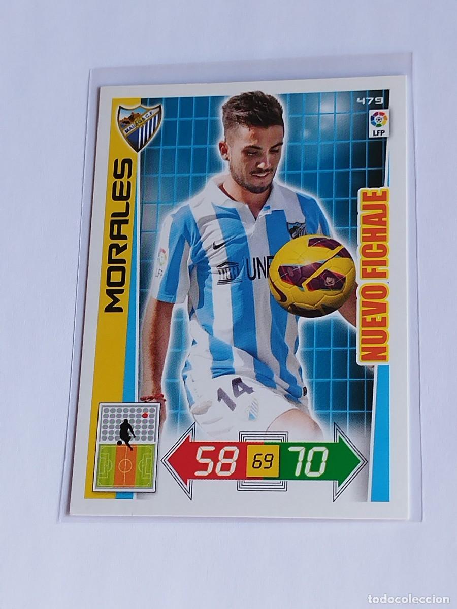 Cromos de F&uacute;tbol: MORALES NUEVO FICHAJE #479 M&Aacute;LAGA CF - ADRENALYN XL LA LIGA BBVA 2012 2013 - PANINI 12 13