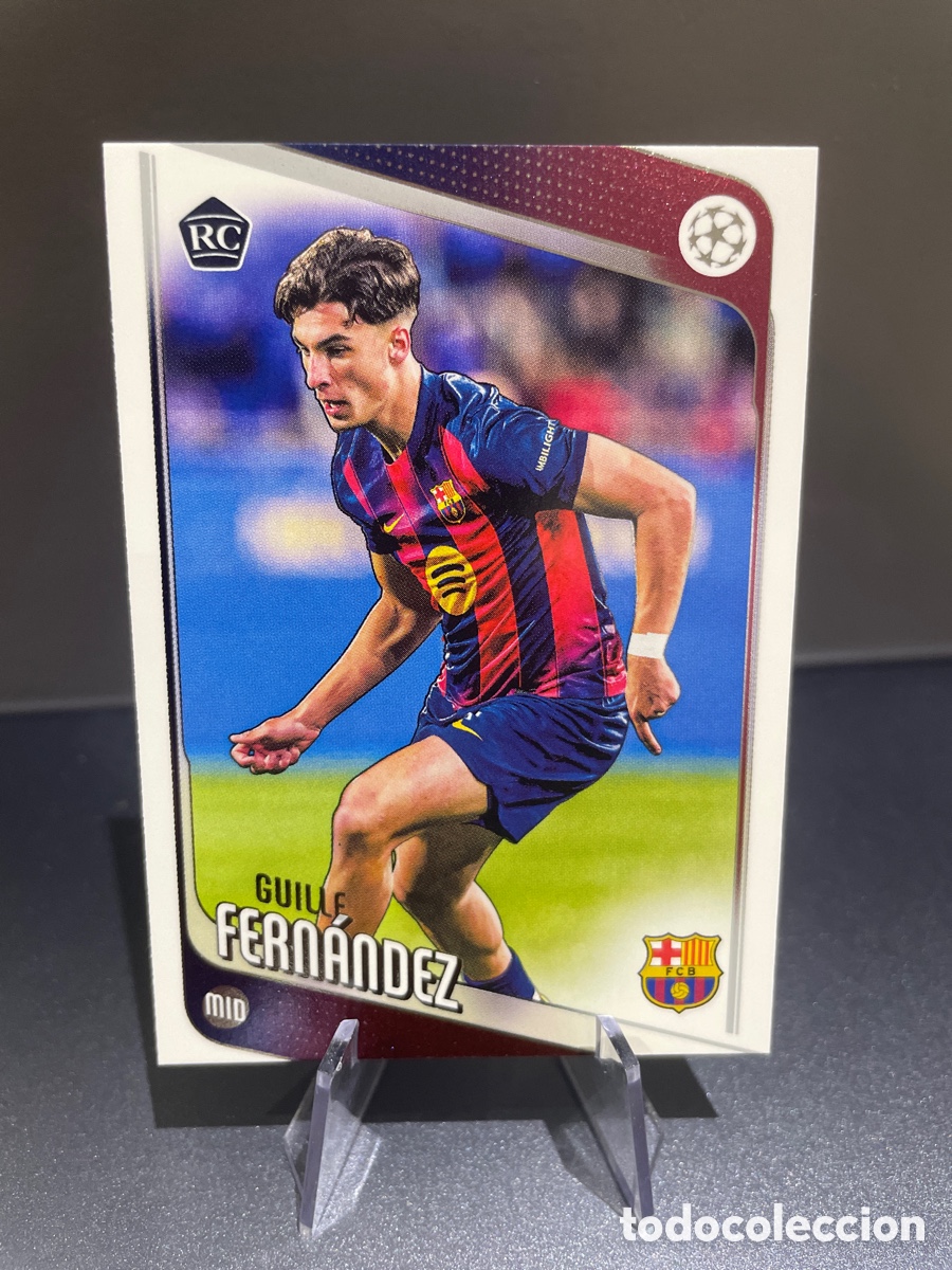 Cromos de F&uacute;tbol: Guille Fernandez 190 Rookie Topps UCL Flagship 2025-26 FC Barcelona