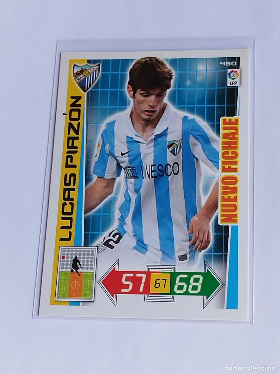 Cromos de F&uacute;tbol: LUCAS PIAZ&Oacute;N NUEVO FICHAJE #480 M&Aacute;LAGA CF - ADRENALYN XL LA LIGA BBVA 2012 2013 - PANINI 12 13