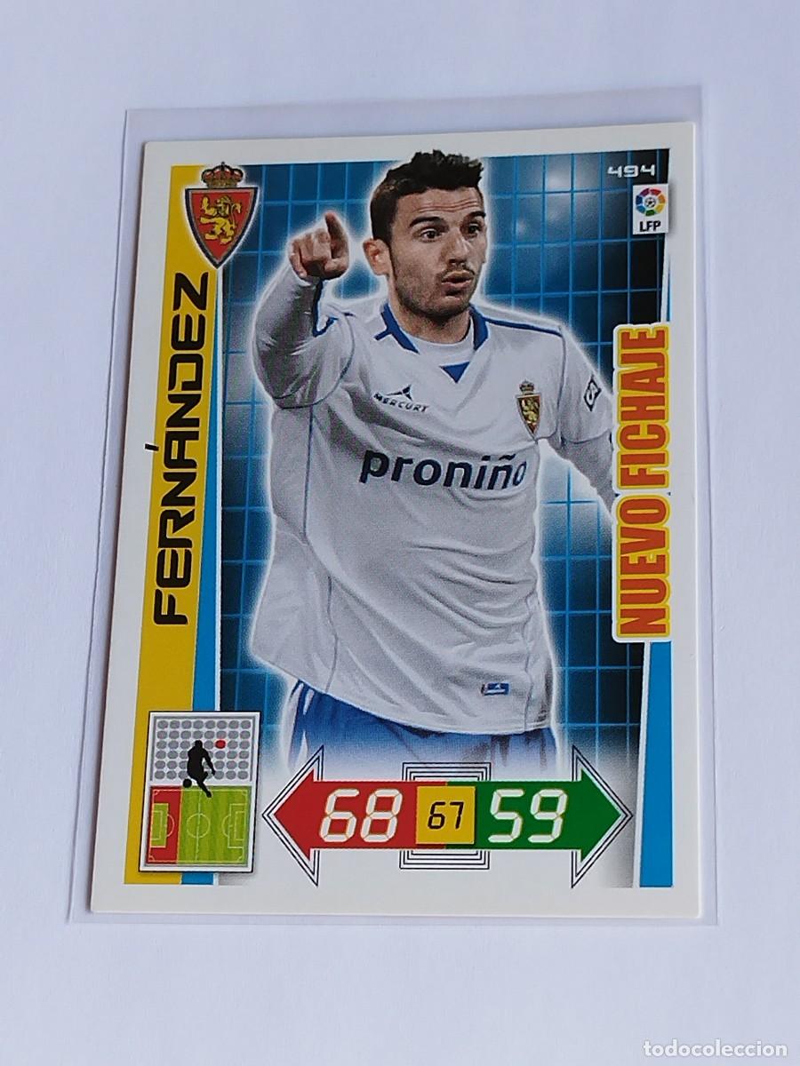 Cromos de F&uacute;tbol: FERN&Aacute;NDEZ NUEVO FICHAJE #494 REAL ZARAGOZA - ADRENALYN XL LA LIGA BBVA 2012 2013 - PANINI 12 13