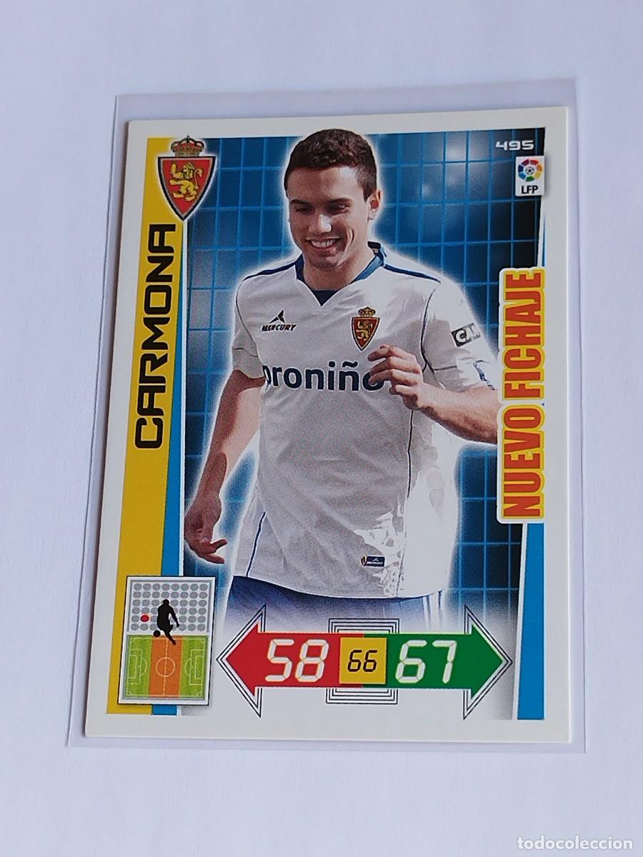 Cromos de F&uacute;tbol: CARMONA NUEVO FICHAJE #495 REAL ZARAGOZA - ADRENALYN XL LA LIGA BBVA 2012 2013 - PANINI 12 13