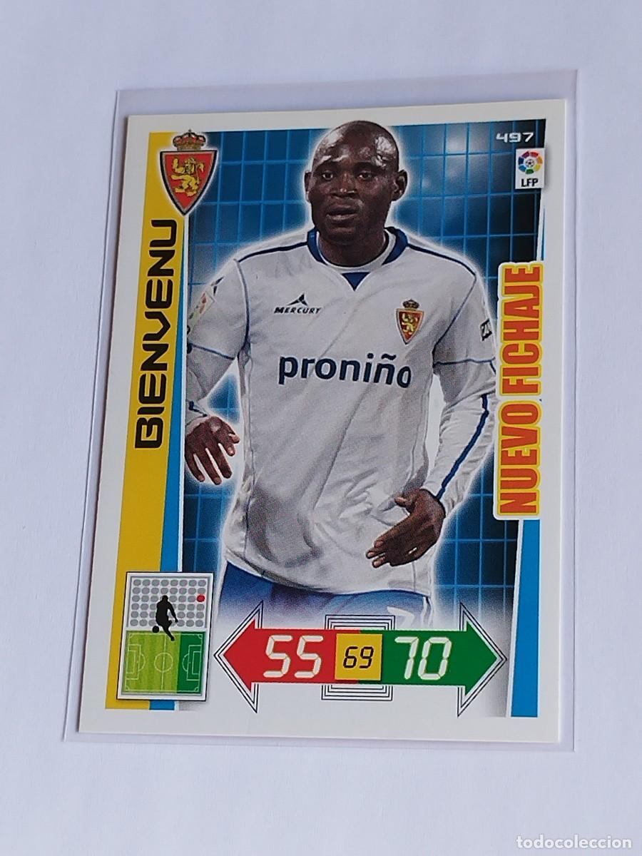Cromos de F&uacute;tbol: BIENVENU NUEVO FICHAJE #497 REAL ZARAGOZA - ADRENALYN XL LA LIGA BBVA 2012 2013 - PANINI 12 13