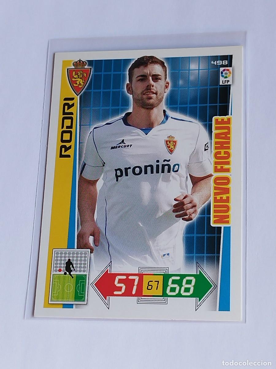 Cromos de F&uacute;tbol: RODRI NUEVO FICHAJE #498 REAL ZARAGOZA - ADRENALYN XL LA LIGA BBVA 2012 2013 - PANINI 12 13
