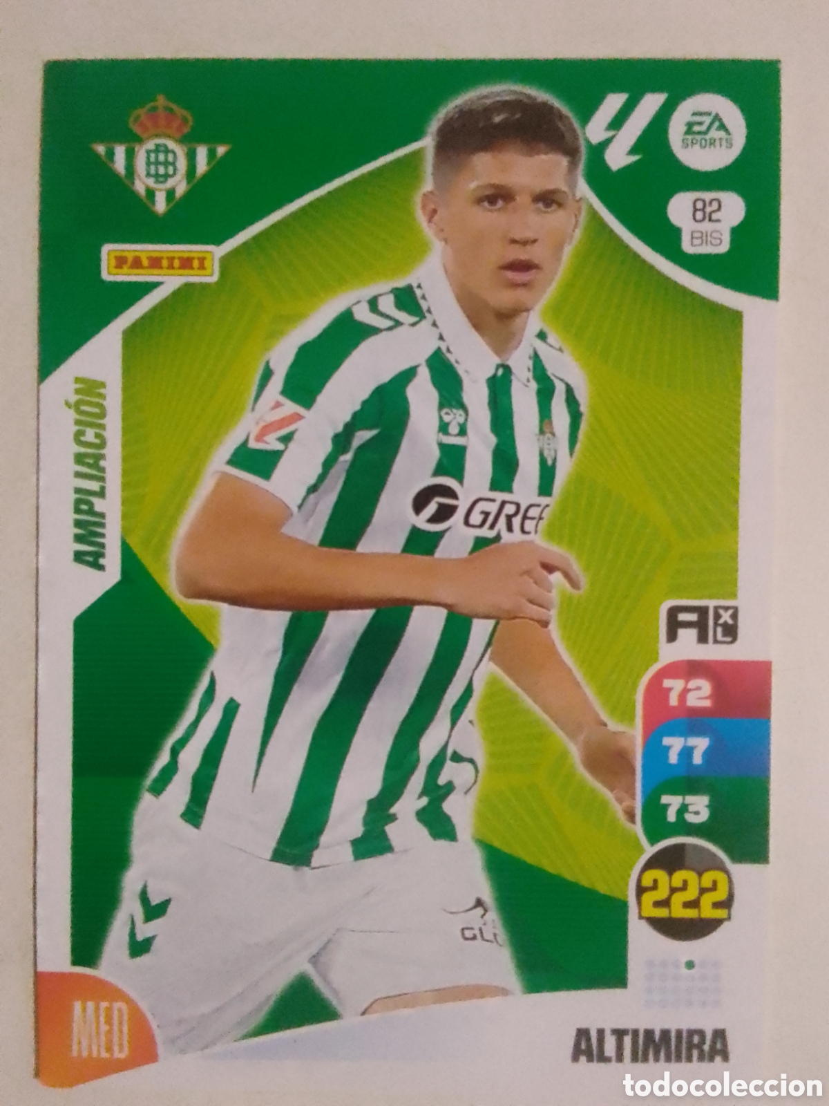 Cromos de F&uacute;tbol: Adrenalyn XL 2024-25 n&deg; 82 BIS Altimira &bull; Betis. AMPLIACI&Oacute;N.