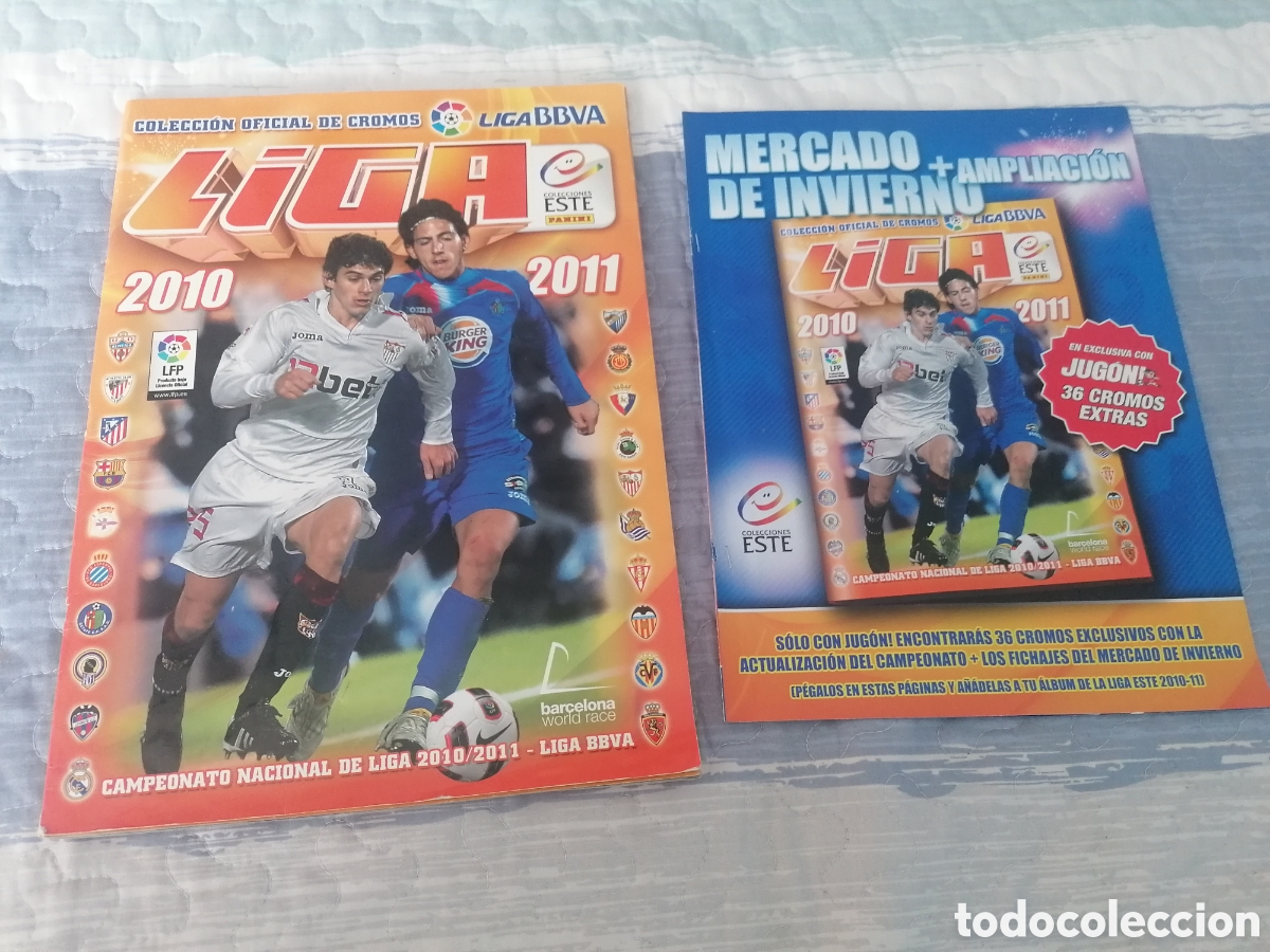 Cromos de F&uacute;tbol: Album Cromos Liga Este Panini 2010-2011.Completo Con Colocas,Ultimos Fichajes,Mercado Invierno.Leer.