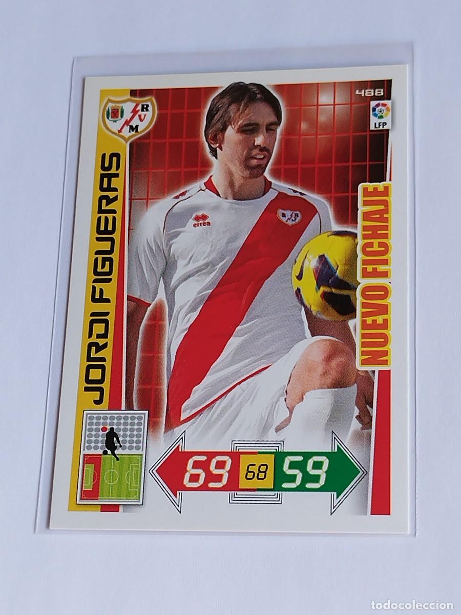 Cromos de F&uacute;tbol: JORDI FIGUERAS NUEVO FICHAJE #488 RAYO VALLECANO - ADRENALYN XL LA LIGA BBVA 2012 2013 PANINI 12 13