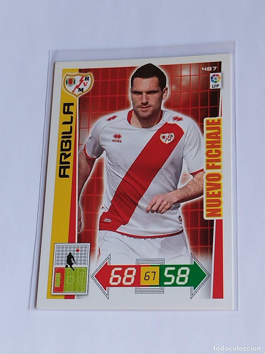 Cromos de F&uacute;tbol: ARBILLA NUEVO FICHAJE #487 RAYO VALLECANO - ADRENALYN XL LA LIGA BBVA 2012 2013 - PANINI 12 13