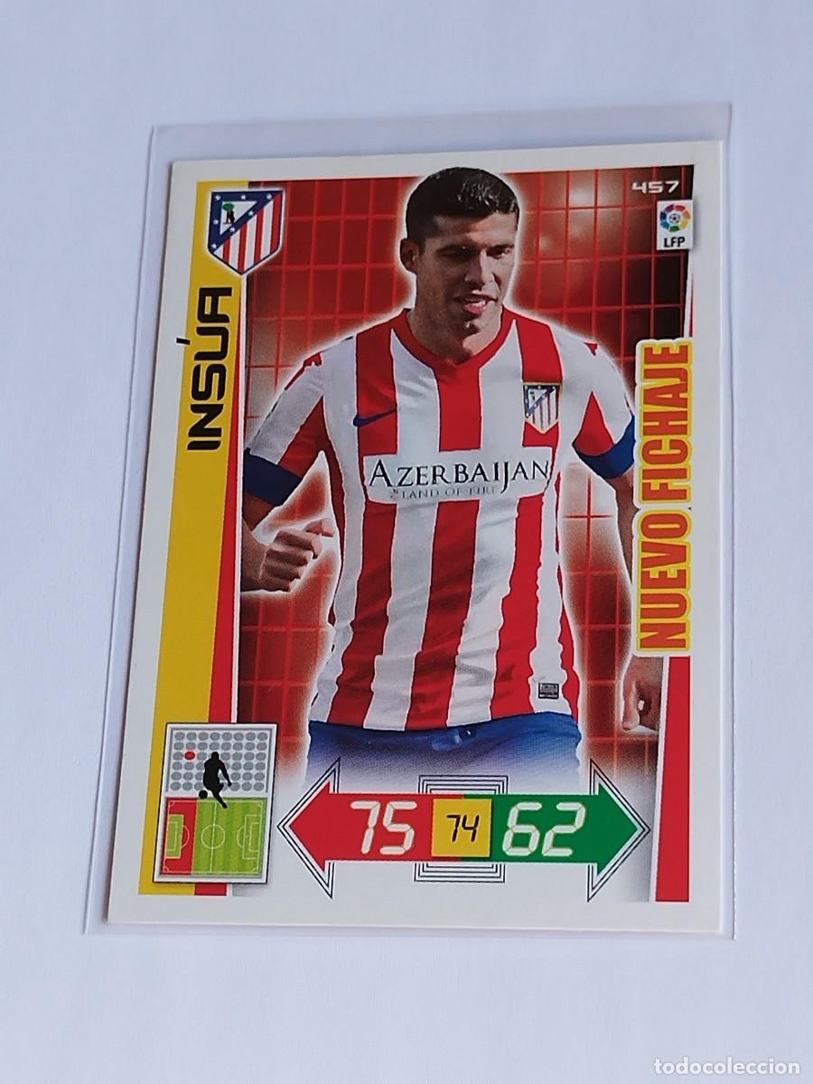 Cromos de F&uacute;tbol: INS&Uacute;A NUEVO FICHAJE #457 ATL&Eacute;TICO MADRID - ADRENALYN XL LA LIGA BBVA 2012 2013 - PANINI 12 13