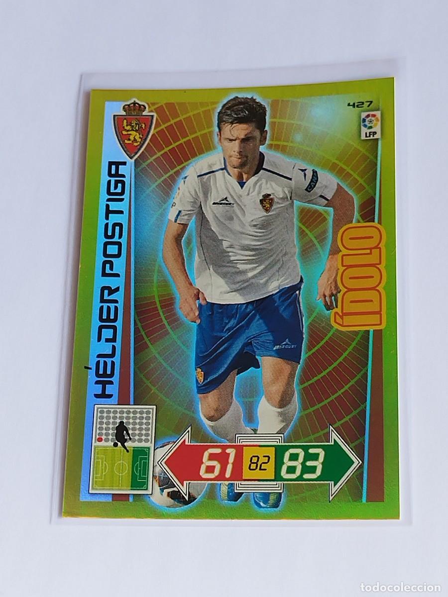 Cromos de F&uacute;tbol: H&Eacute;LDER POSTIGA &Iacute;DOLO #427 REAL ZARAGOZA - ADRENALYN XL LA LIGA BBVA 2012 2013 - PANINI 12 13 CROMO