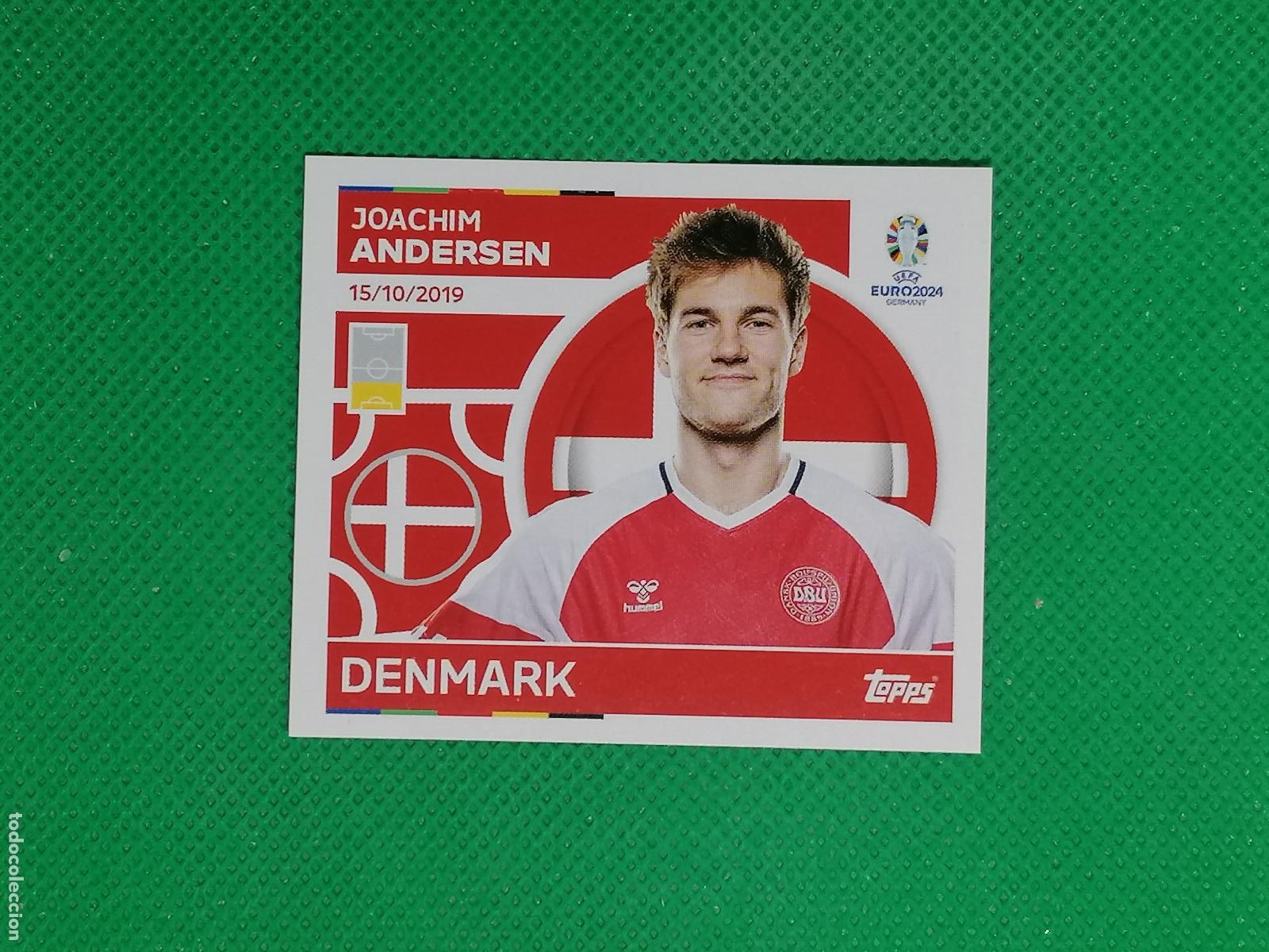 Cromos de F&uacute;tbol: DEN 7 DEN7 JOACHIM ANDERSEN DINAMARCA ⚽ TOPPS EURO 2024 24 GERMANY STICKERS ⚽
