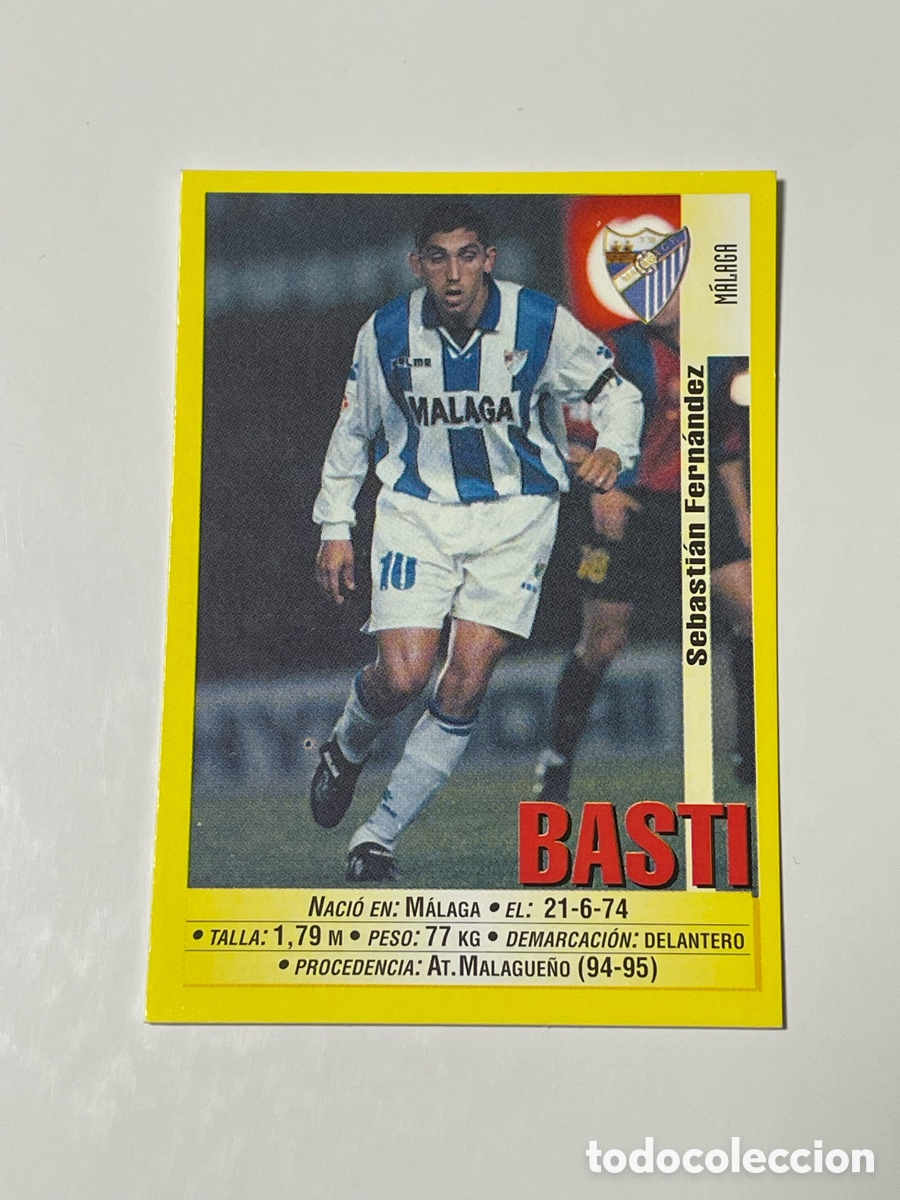 Cromos de F&uacute;tbol: Basti M&aacute;laga Panini 1999/2000 #322