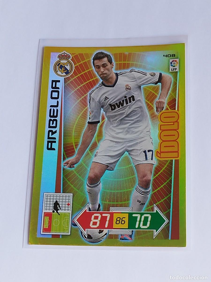 Cromos de F&uacute;tbol: ARBELOA &Iacute;DOLO #408 REAL MADRID - ADRENALYN XL LA LIGA BBVA 2012 2013 - PANINI 12 13 CROMO