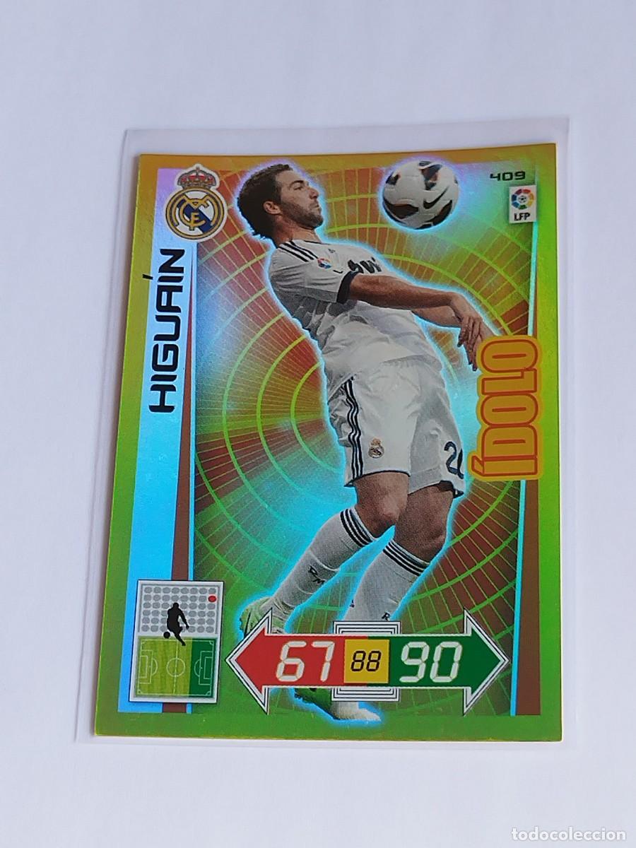 Cromos de F&uacute;tbol: HIGUA&Iacute;N &Iacute;DOLO #409 REAL MADRID - ADRENALYN XL LA LIGA BBVA 2012 2013 - PANINI 12 13 CROMO