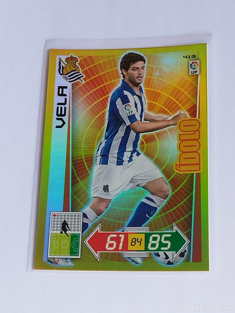 Cromos de F&uacute;tbol: VELA &Iacute;DOLO #419 REAL SOCIEDAD - ADRENALYN XL LA LIGA BBVA 2012 2013 - PANINI 12 13 CROMO