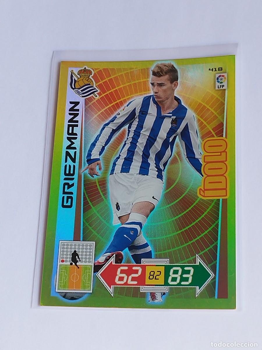 Cromos de F&uacute;tbol: GRIEZMANN &Iacute;DOLO #418 REAL SOCIEDAD - ADRENALYN XL LA LIGA BBVA 2012 2013 - PANINI 12 13 CROMO