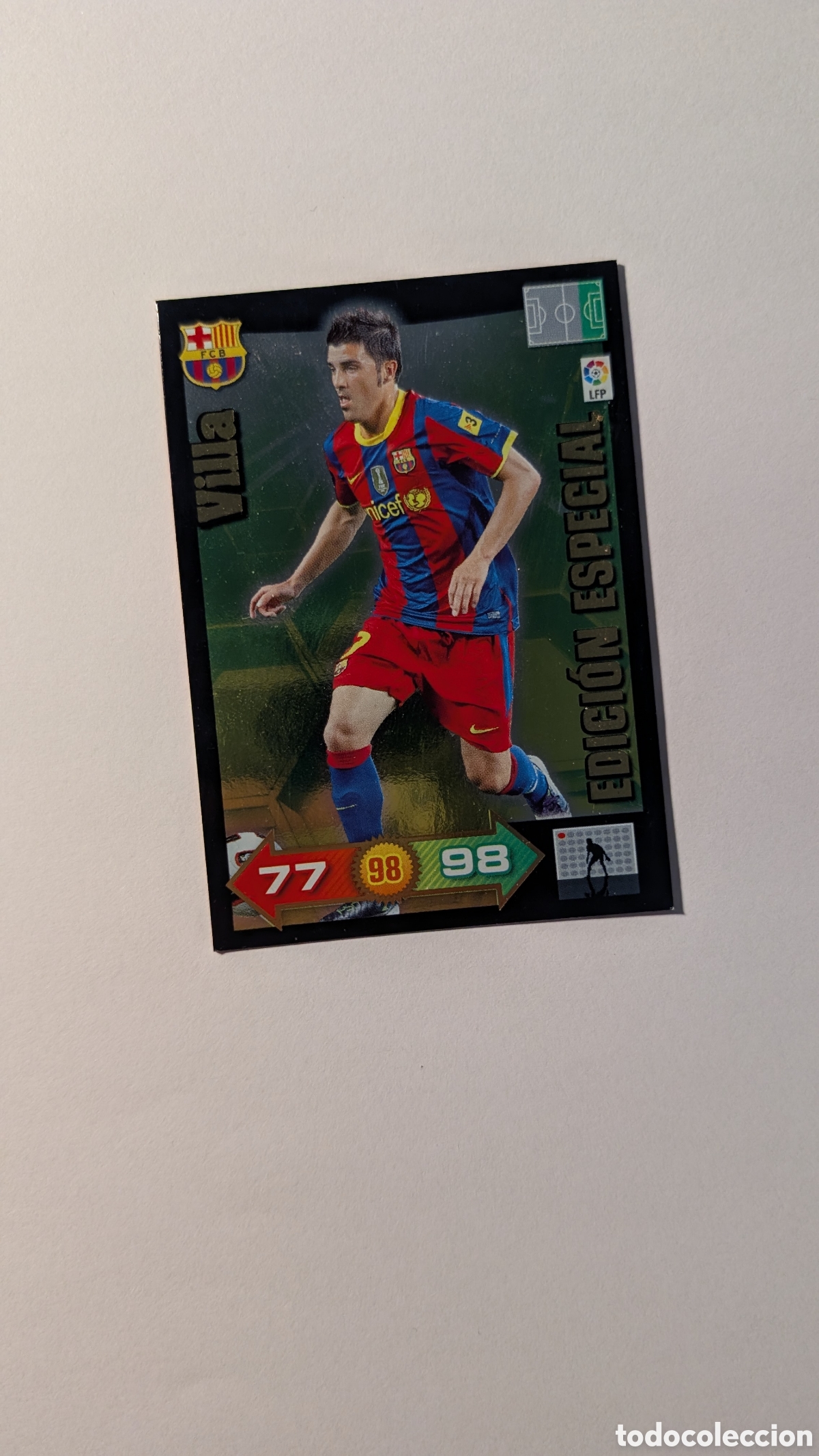 Cromos de F&uacute;tbol: VILLA BARCELONA EDICION ESPECIAL ADRENALYN XL LIGA 2010/11 10 11 PANINI