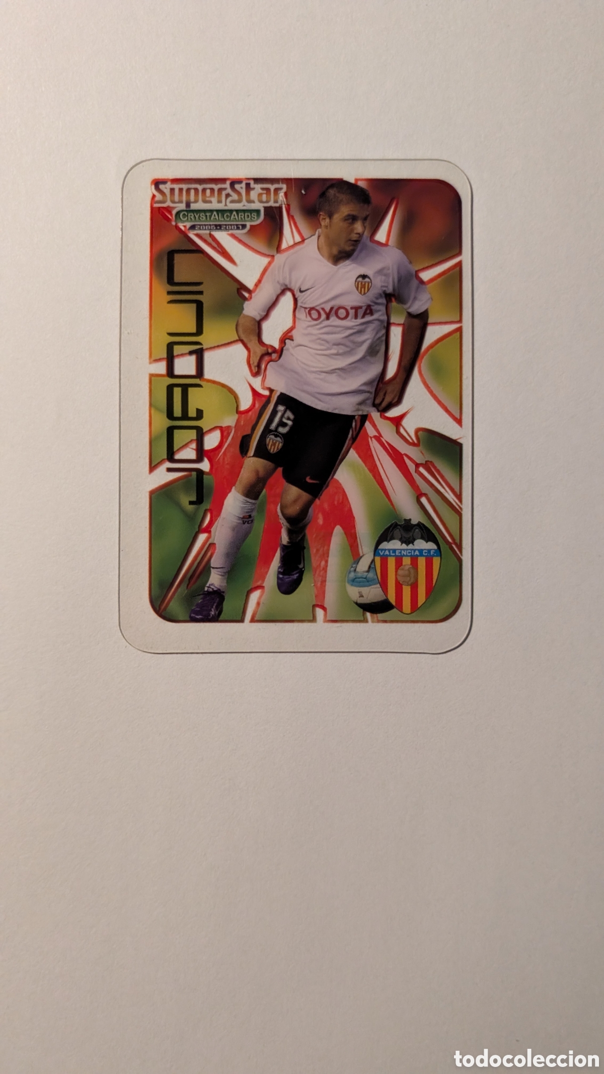Cartes &agrave; collectionner de Football: JOAQUIN VALENCIA SUPERSTAR CRYSTAL CARDS LIGA 2006/07 06 07 EDICIONES ESTADIO