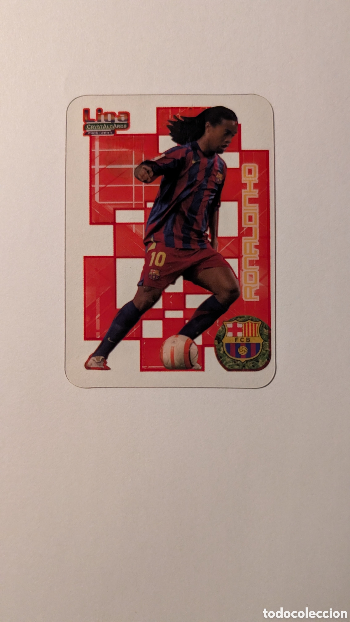 Cromos de Futebol: RONALDINHO BARCELONA 17 CRYSTAL CARDS LIGA 2006/07 06 07 EDICIONES ESTADIO