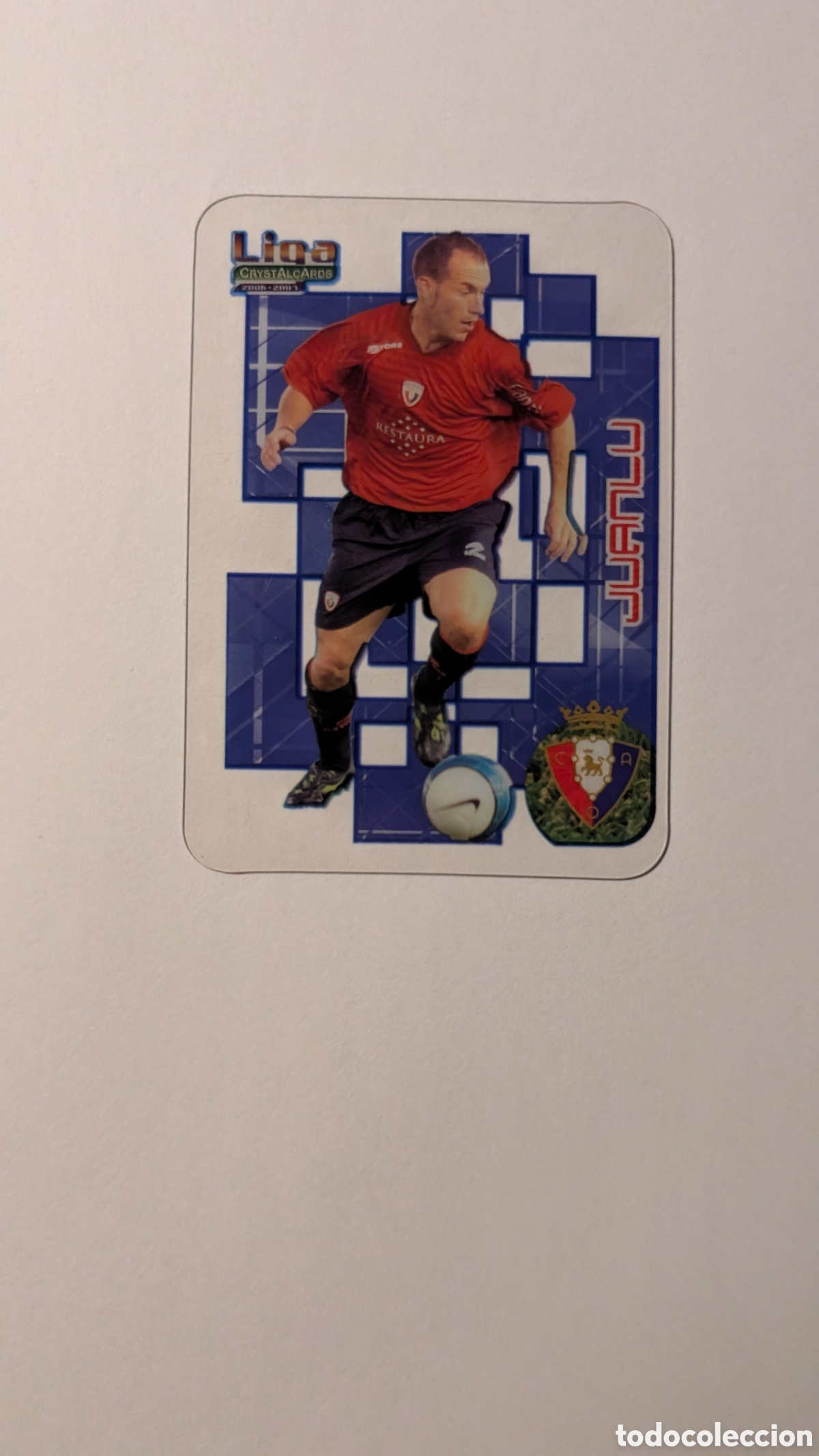 Cromos de Futebol: JUANLU OSASUNA 397 ULTIMA HORA CRYSTAL CARDS LIGA 2006/07 06 07 EDICIONES ESTADIO