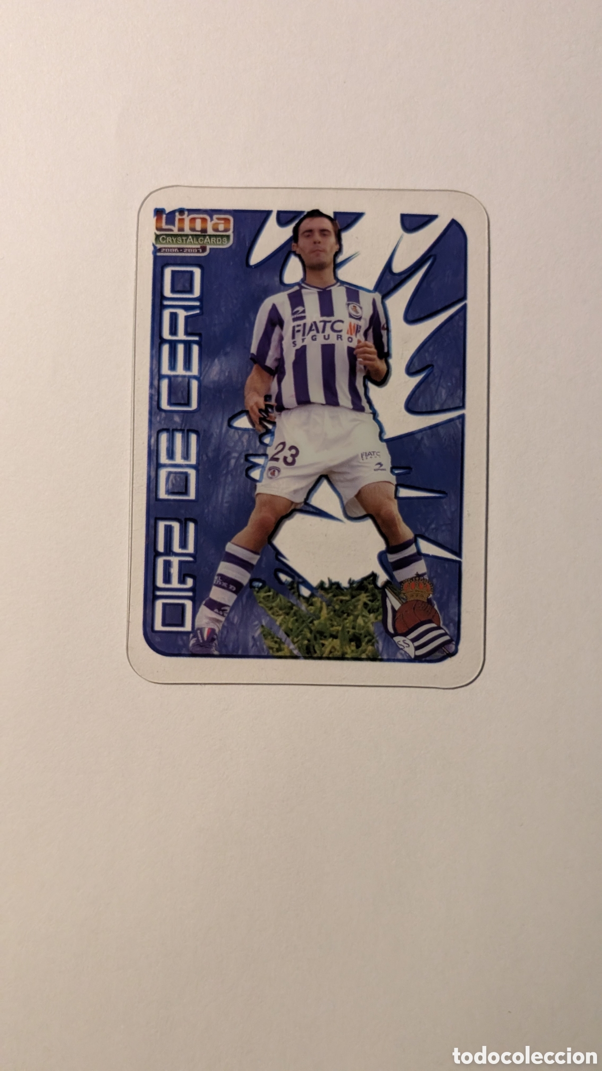 Cromos de Futebol: DIAZ DE CERIO REAL SOCIEDAD 409 ULTIMA HORA CRYSTAL CARDS LIGA 2006/07 06 07 EDICIONES ESTADIO
