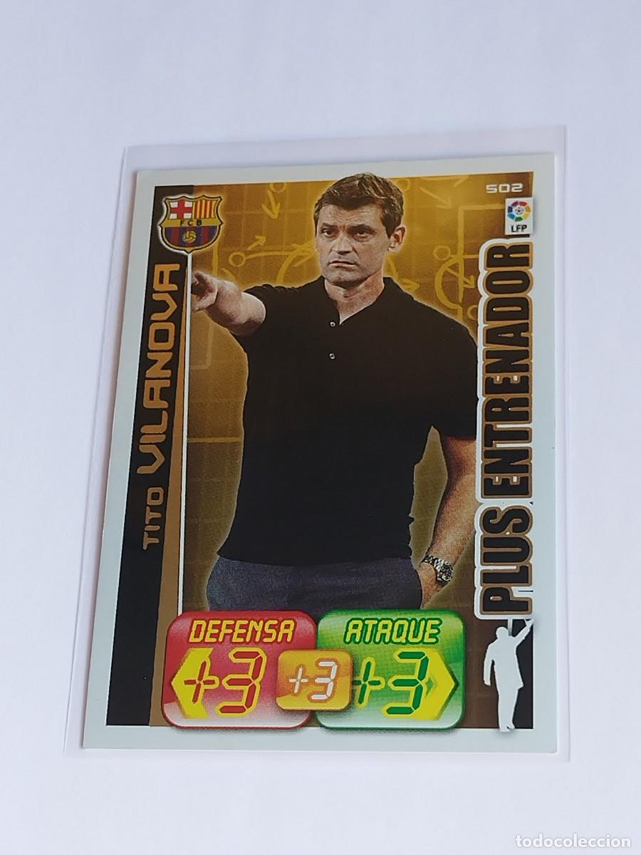 Cromos de F&uacute;tbol: TITO VILANOVA PLUS ENTRENADOR #502 FC BARCELONA - ADRENALYN XL LA LIGA BBVA 2012 2013 - PANINI 12 13