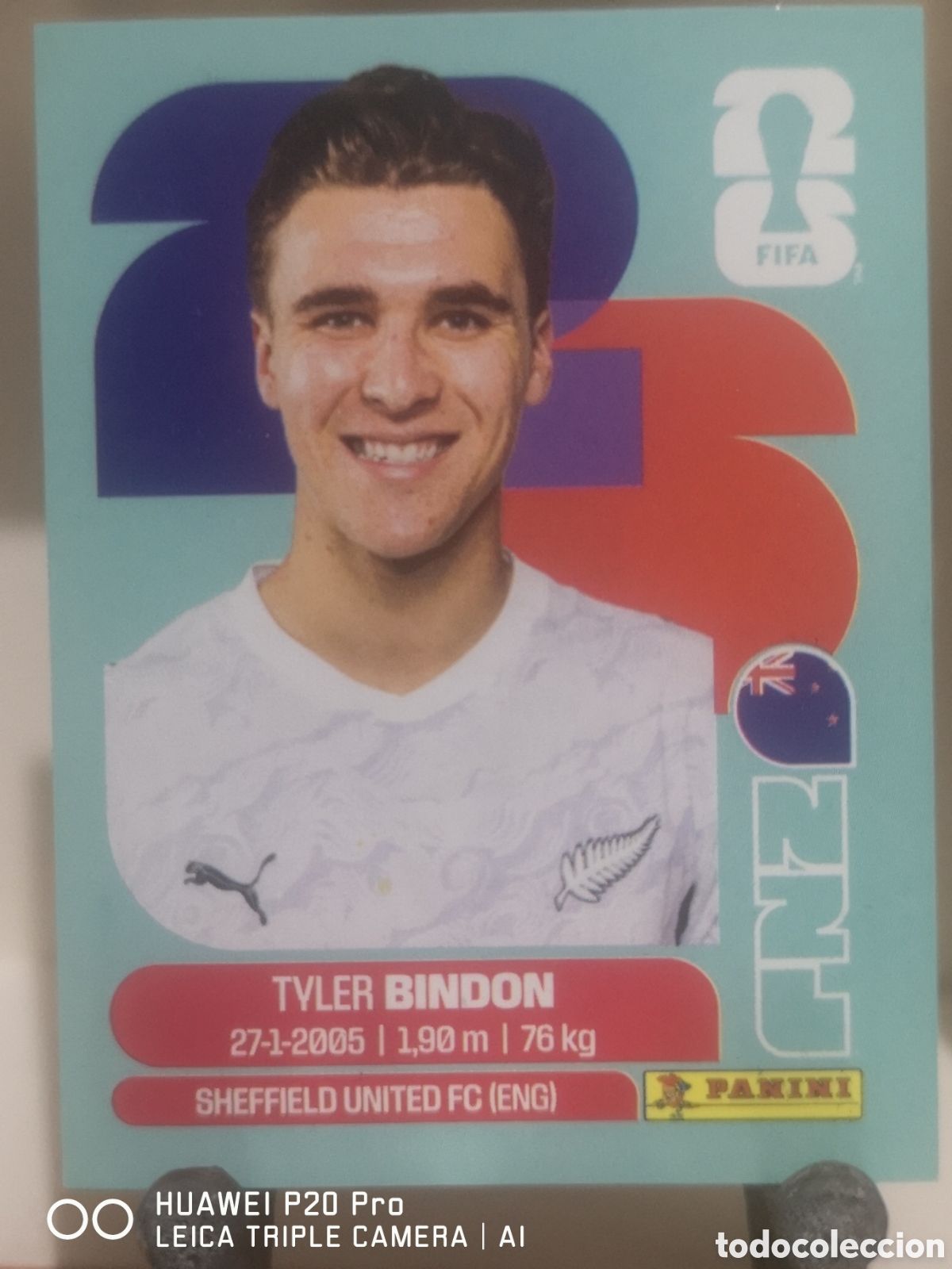 Cromos de F&uacute;tbol: FIFA WORLD CUP MUNDIAL 2026 TYLER BINDON - NZL 7