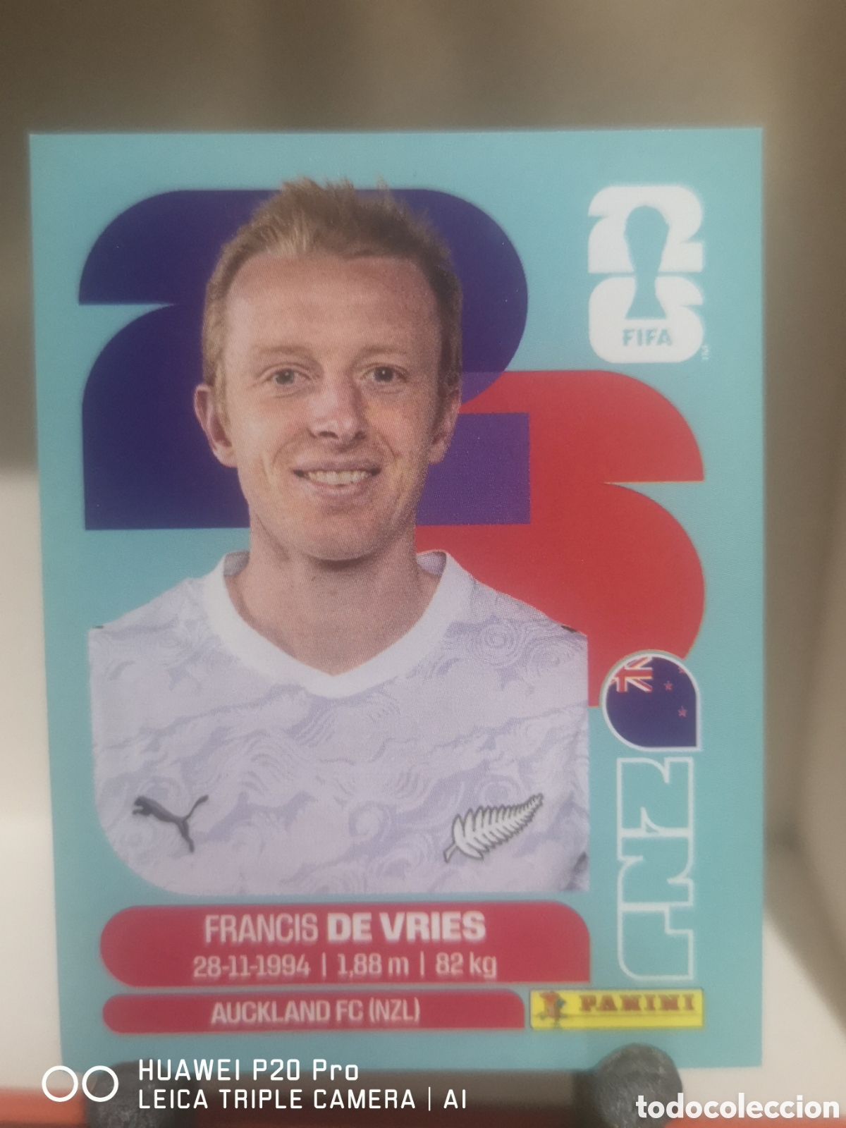 Cromos de F&uacute;tbol: FIFA WORLD CUP MUNDIAL 2026 FRANCIS DE VRIES - NZL 8