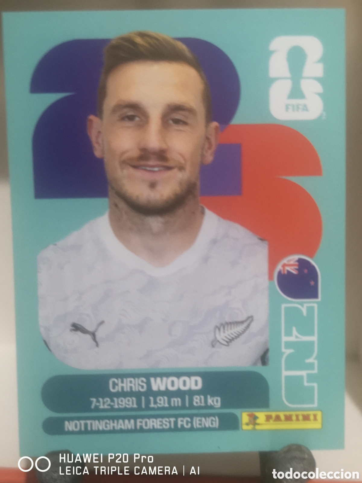 Cromos de F&uacute;tbol: FIFA WORLD CUP MUNDIAL 2026 CHRIS WOOD - NZL 17